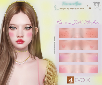 Second Life Marketplace - -Fun-on-a-Bun- KAWAII DOLL BLUSHES [LEL EVOX